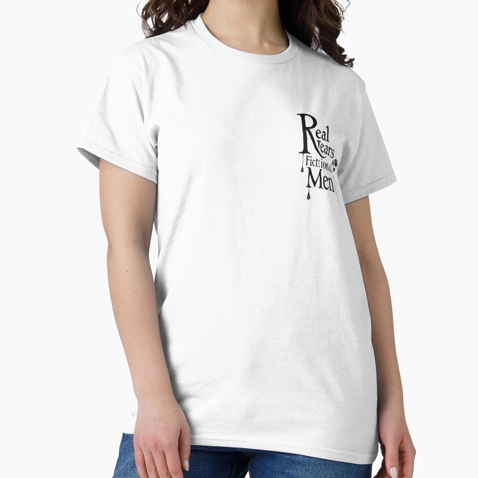 Real Tears for Fictional Men – Dark Romance Book Lover Gothic Design by FeelFreeStore T-Shirts, Hoodie, Sweatshirt (Image 2)