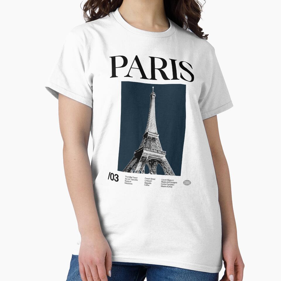 Paris Minimalist Aesthetic by moyjoystudio T-Shirts, Hoodie, Sweatshirt | BlankRebels.com (Image 2)