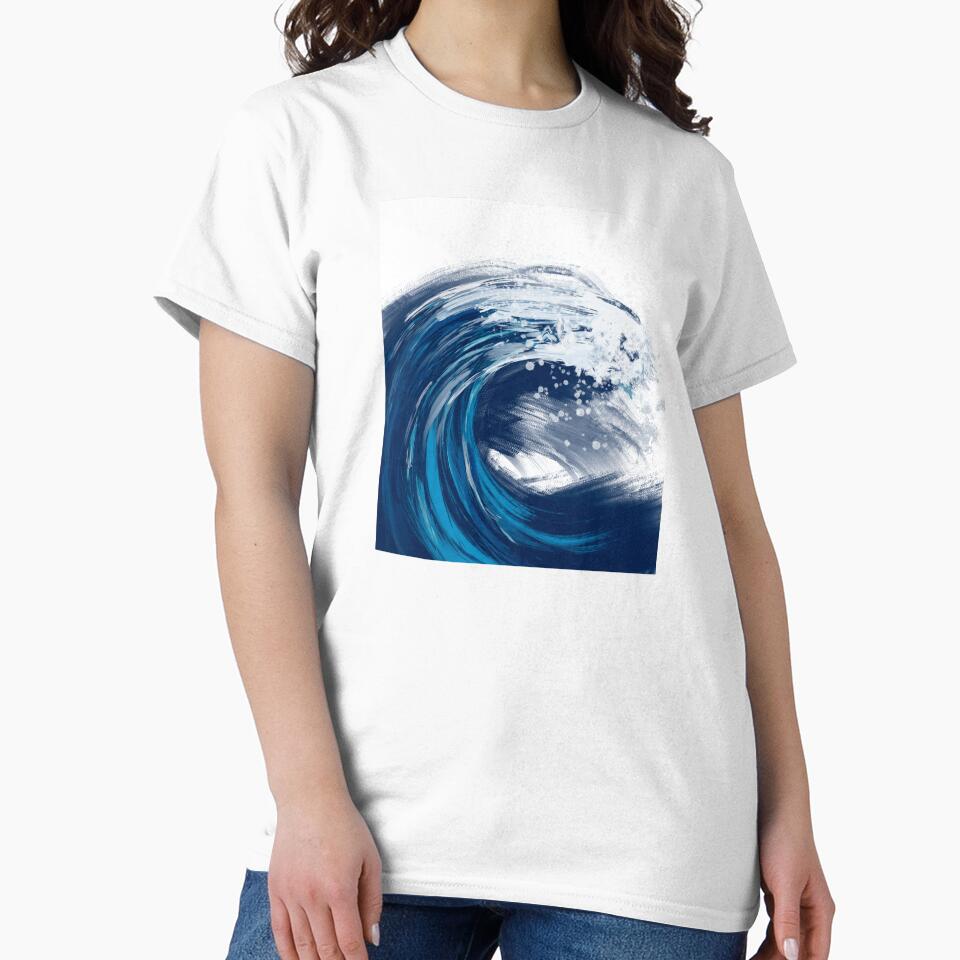 HANDMADE PAINT- OCEAN - OCEAN WAVES ART - ART WAVES - ART OCEAN - OCENA LOVER by Tropical Blood T-Shirts,... (Image 2)