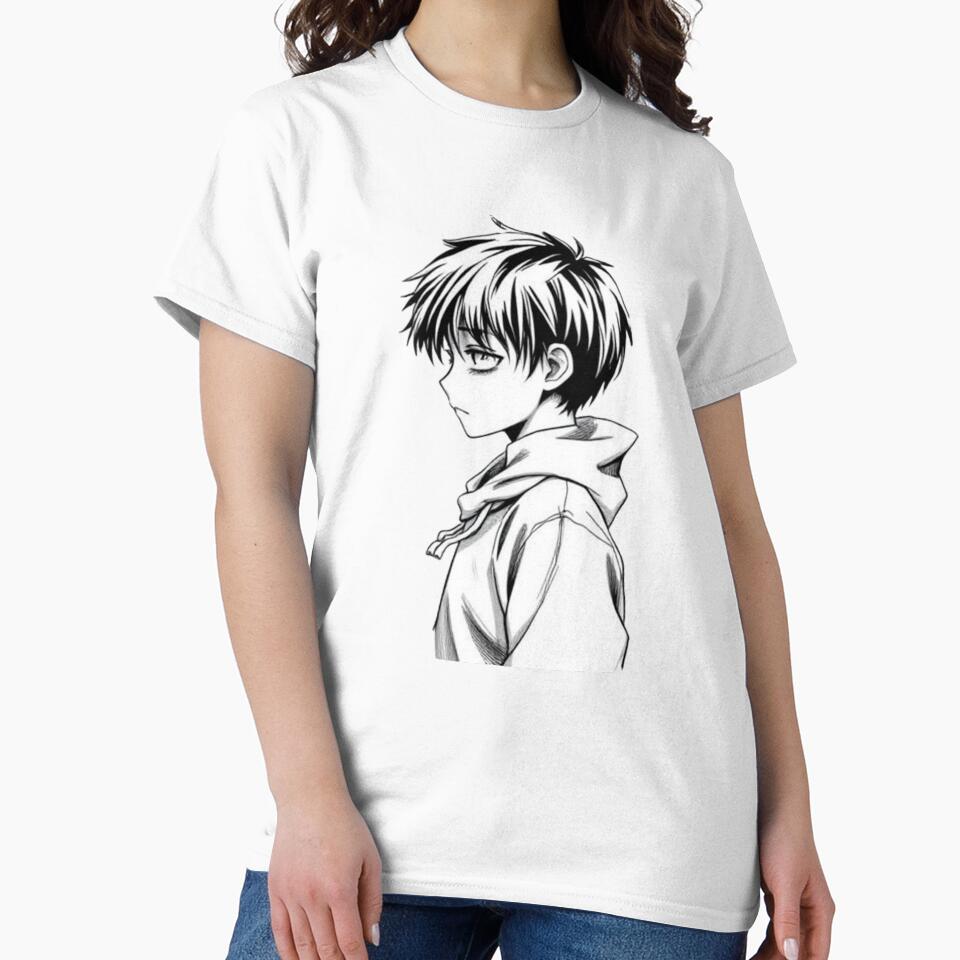 Loneliness design - Manga art by Substance_life T-Shirts, Hoodie, Sweatshirt | BlankRebels.com (Image 2)