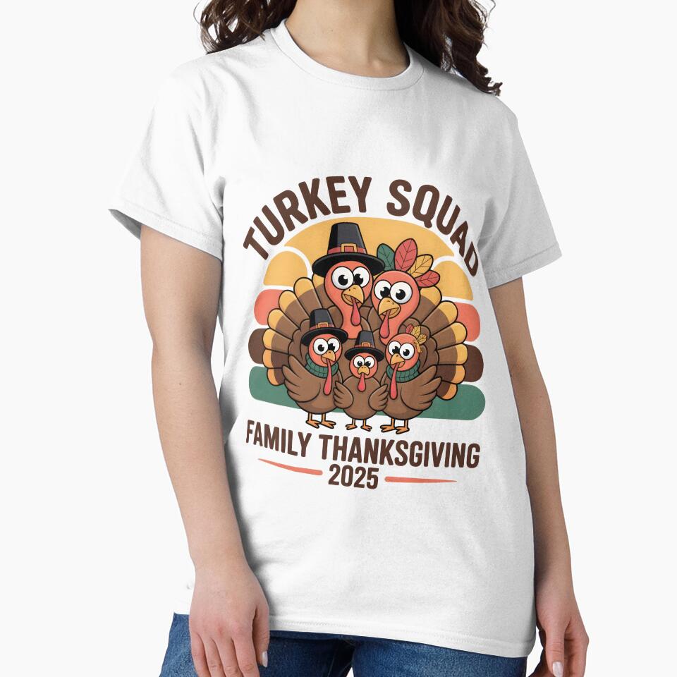 Turkey Squad Thanksgiving 2025 by Ranoosh84 T-Shirts, Hoodie, Sweatshirt | BlankRebels.com (Image 2)