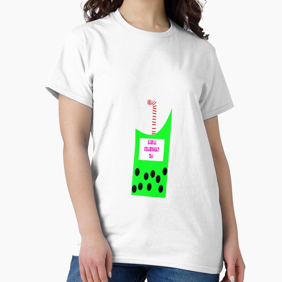CUTE KAWAII STRAWBERRY TEA by RetroPlaceee T-Shirts, Hoodie, Sweatshirt | BlankRebels.com (Image 2)