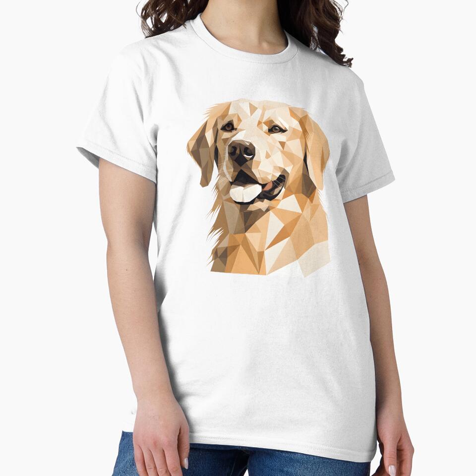 Golden Retriever (Minimalist design) by brindled T-Shirts, Hoodie, Sweatshirt | BlankRebels.com (Image 2)