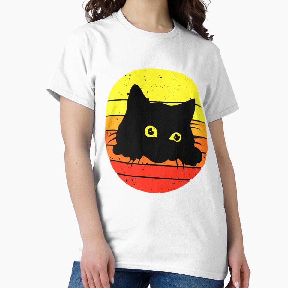 Black Cat T Shirt by Petthecatshop Hoodie, Sweatshirt | BlankRebels.com (Image 2)