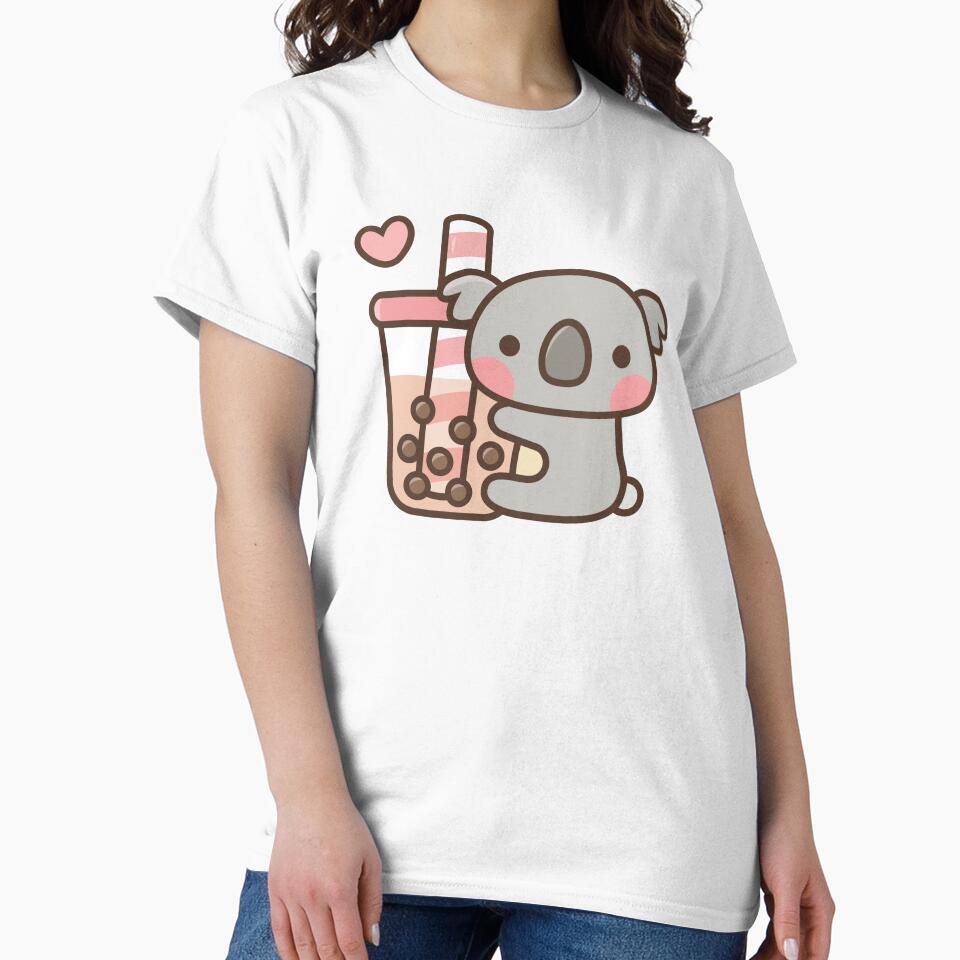 Cute Koala Bear And Bubble Tea by rustydoodle T-Shirts, Hoodie, Sweatshirt | BlankRebels.com (Image 2)
