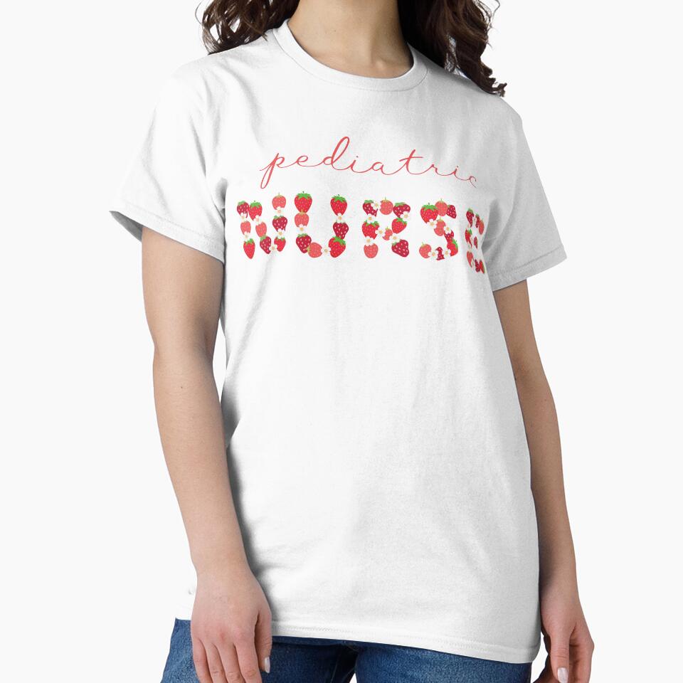 Pediatric Nurse Strawberry Letters by AsinusAS T-Shirts, Hoodie, Sweatshirt | BlankRebels.com (Image 2)
