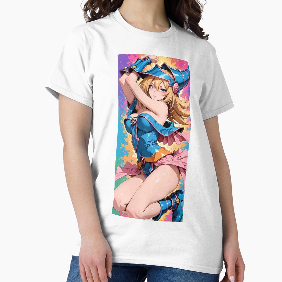 Anime Magic Girl Aesthetic – Cute Spellcaster Witch, Fantasy Manga Style Color Splash Art by Dyan4