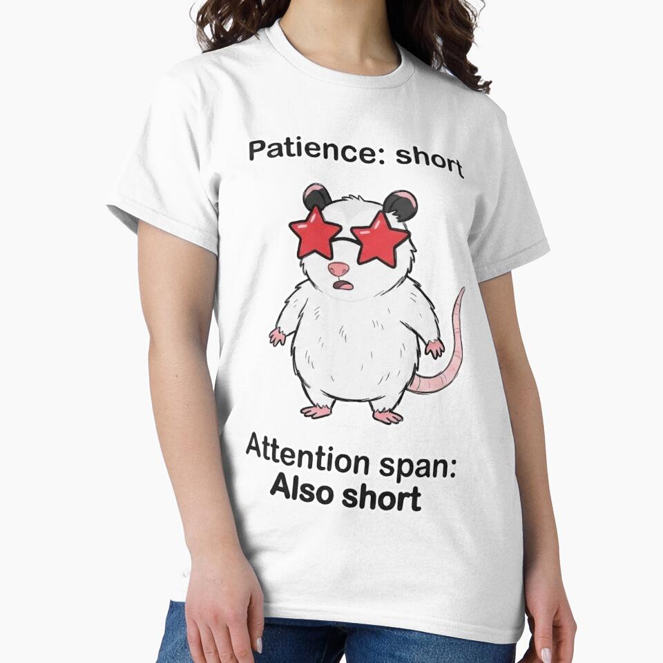 Patience Short Attention Span Short by FaunaJam T-Shirts, Hoodie, Sweatshirt | BlankRebels.com (Image 2)