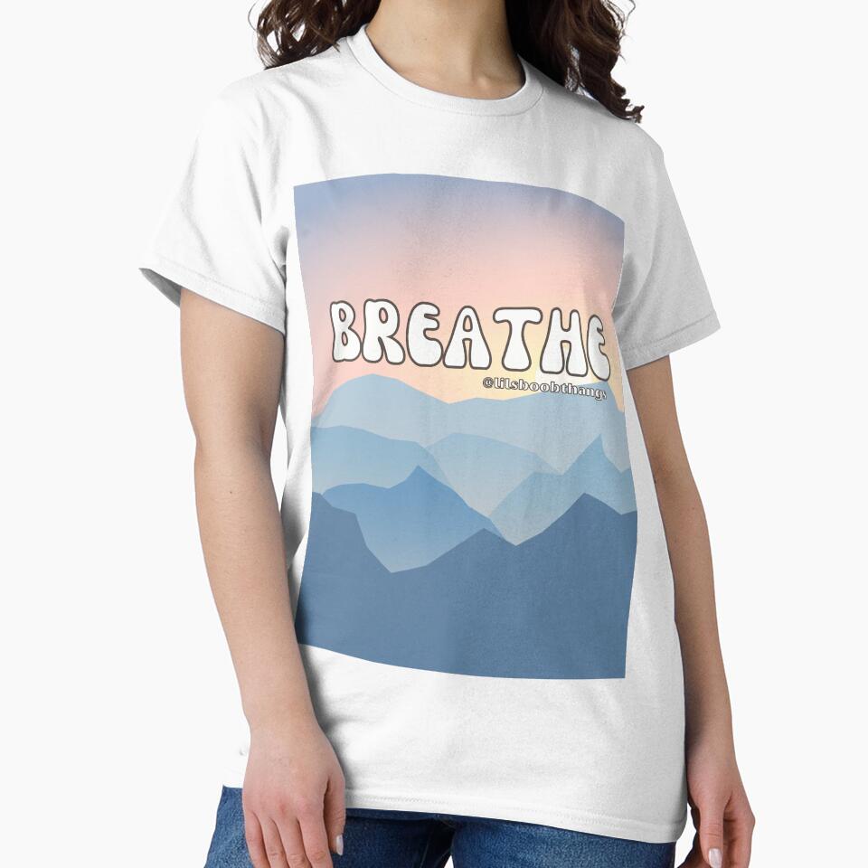 Breathe Mountain Air v11 | @lilsboobthangs by lilsboobthangs T-Shirts, Hoodie, Sweatshirt | BlankRebels.com (Image 2)