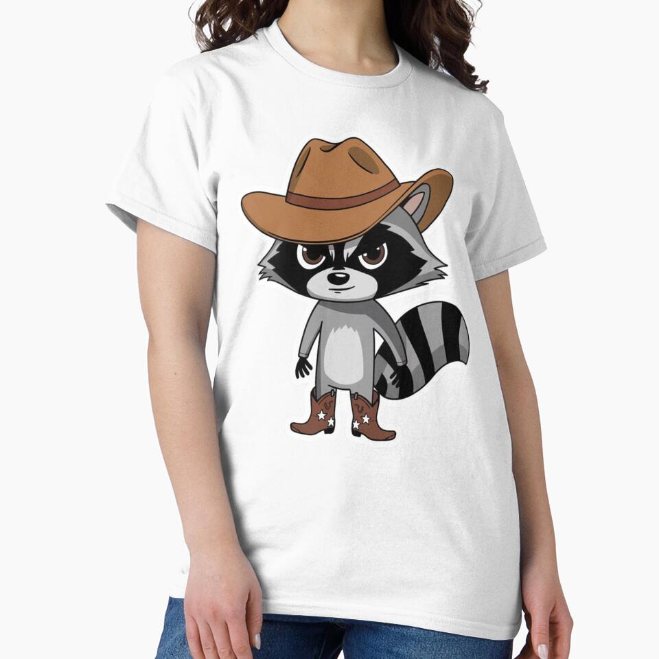 Country Western Cowboy Raccoon Trash Panda by Merch-Kitsune T-Shirts, Hoodie, Sweatshirt | BlankRebels.com (Image 2)