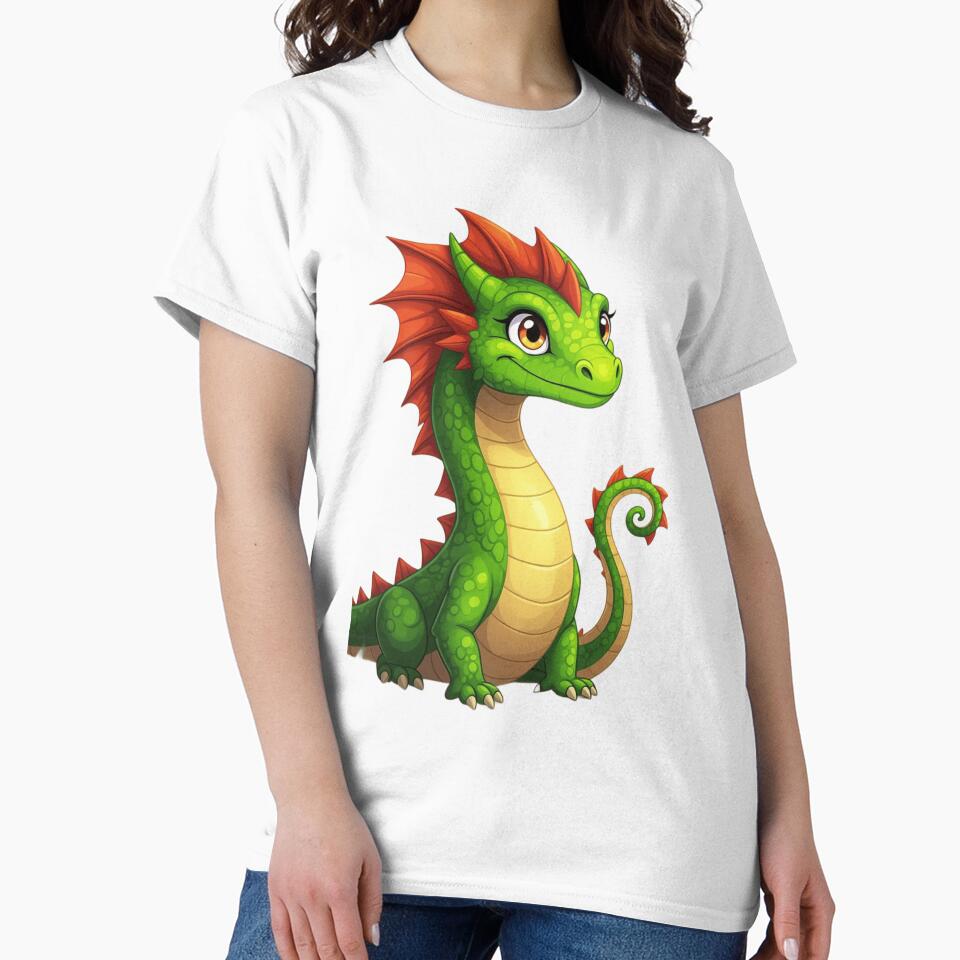 Cartoon Dragon by ArtQueen777 T-Shirts, Hoodie, Sweatshirt | BlankRebels.com (Image 2)
