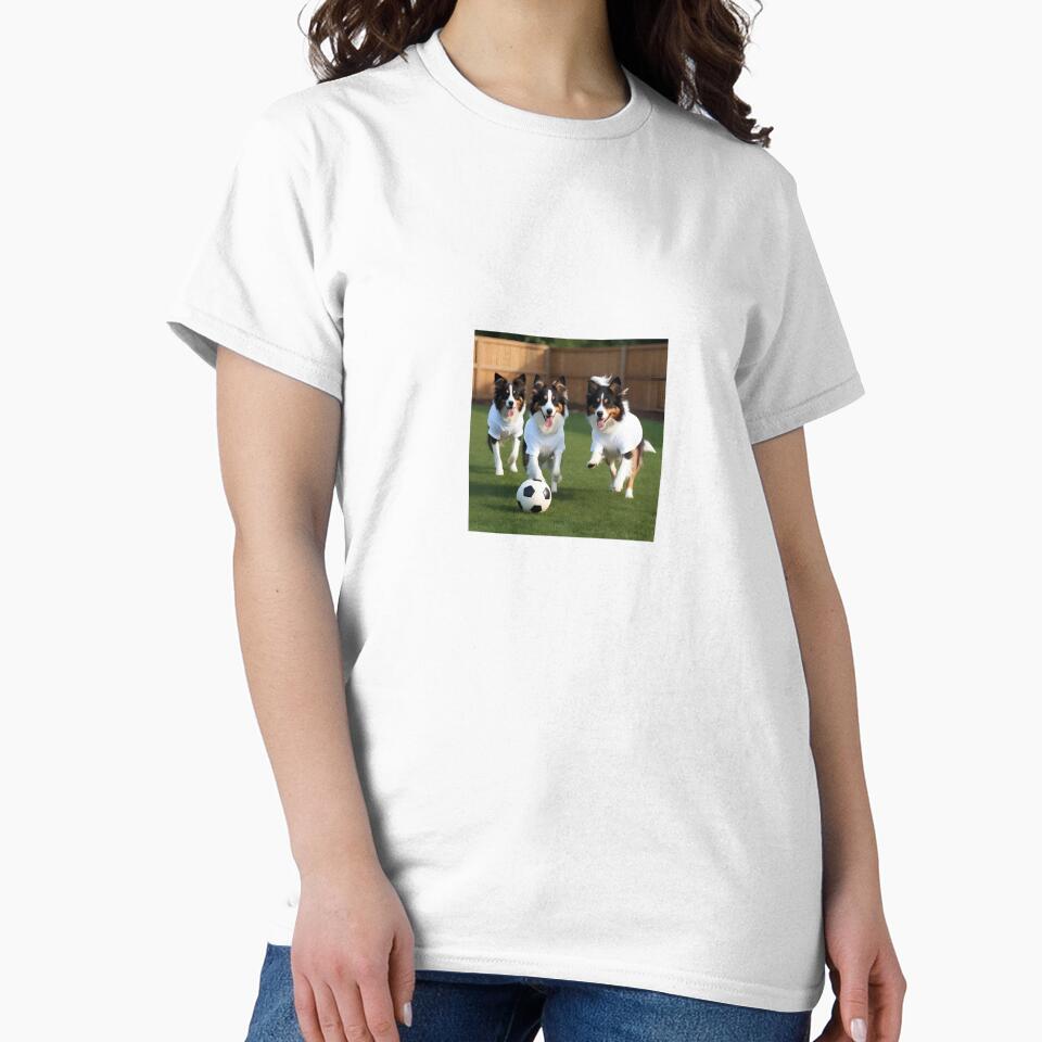 Border Collies love football too! Soccer and Dog Lovers - Tottenham Hotspur, Fulham - Any dog, any colour by Humour House Designs