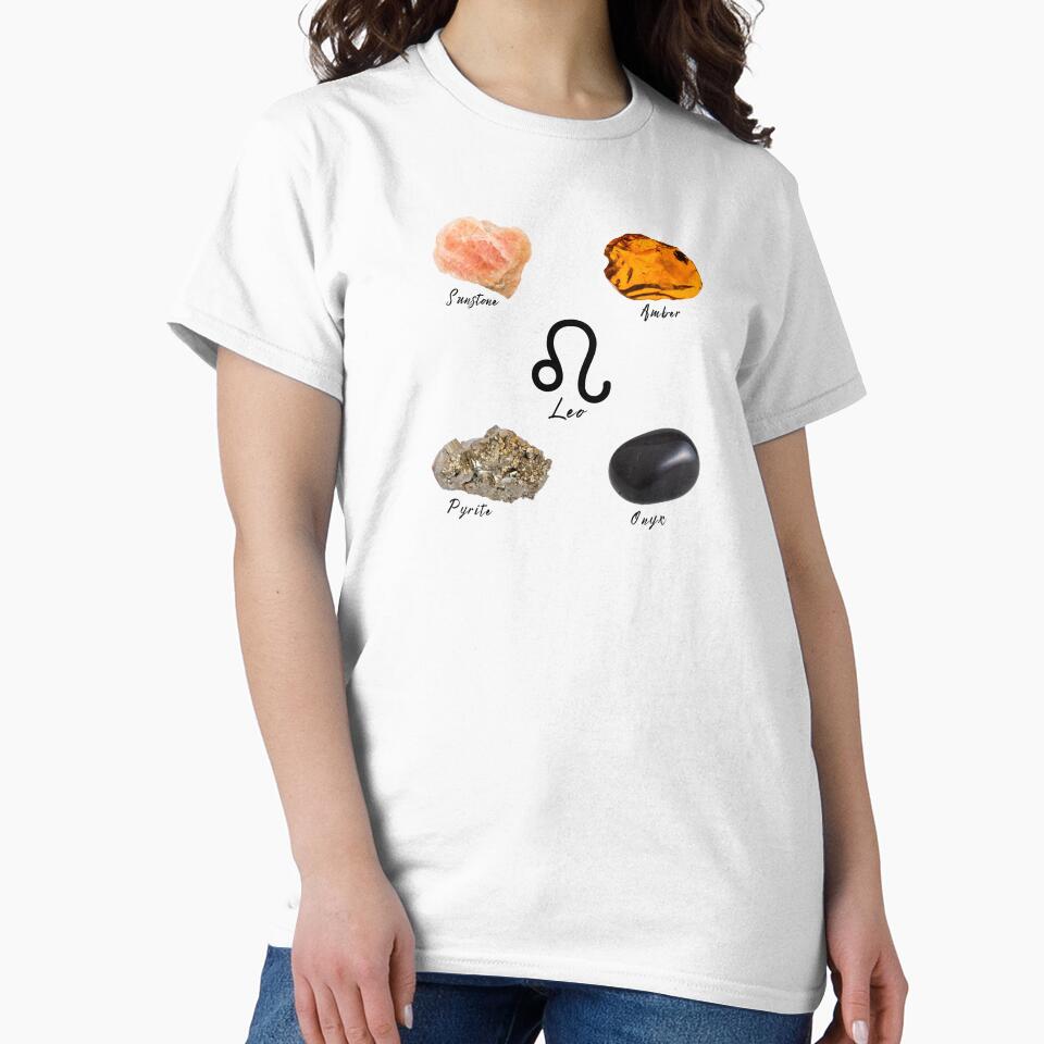 Leo Zodiac Sign Crystal by mooneko T-Shirts, Hoodie, Sweatshirt | BlankRebels.com (Image 2)
