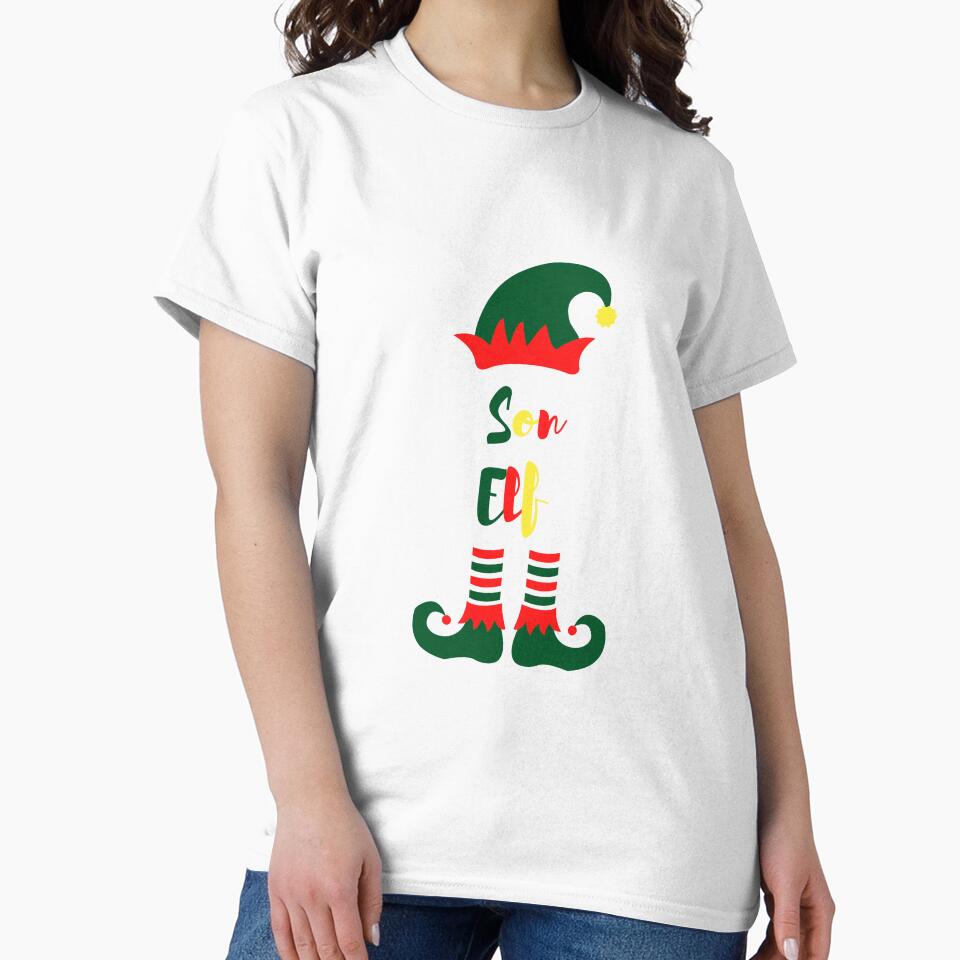 Son Elf, Funny Christmas matching family group, Willow Days by avit1 T-Shirts, Hoodie, Sweatshirt | BlankRebels.com (Image 2)