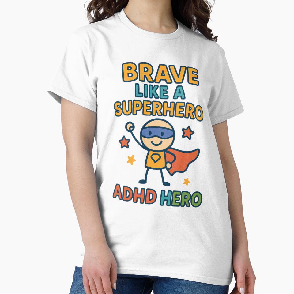 Brave Like A Superhero – ADHD Hero Power by MomParentADHD T-Shirts, Hoodie, Sweatshirt | BlankRebels.com (Image 2)