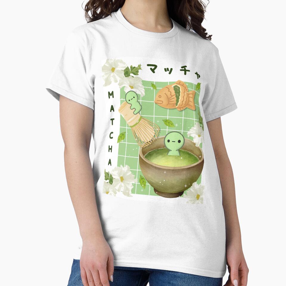 Kawaii Matcha Green Guys Japanese Tea by starbunnykawaii T-Shirts, Hoodie, Sweatshirt | BlankRebels.com (Image 2)