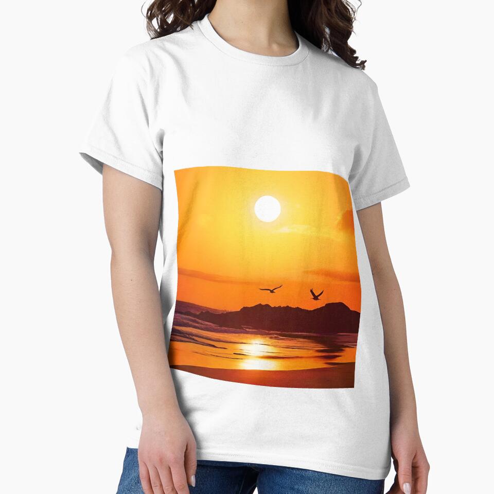 Sunset evening sky by PixJaipal T-Shirts, Hoodie, Sweatshirt | BlankRebels.com (Image 2)