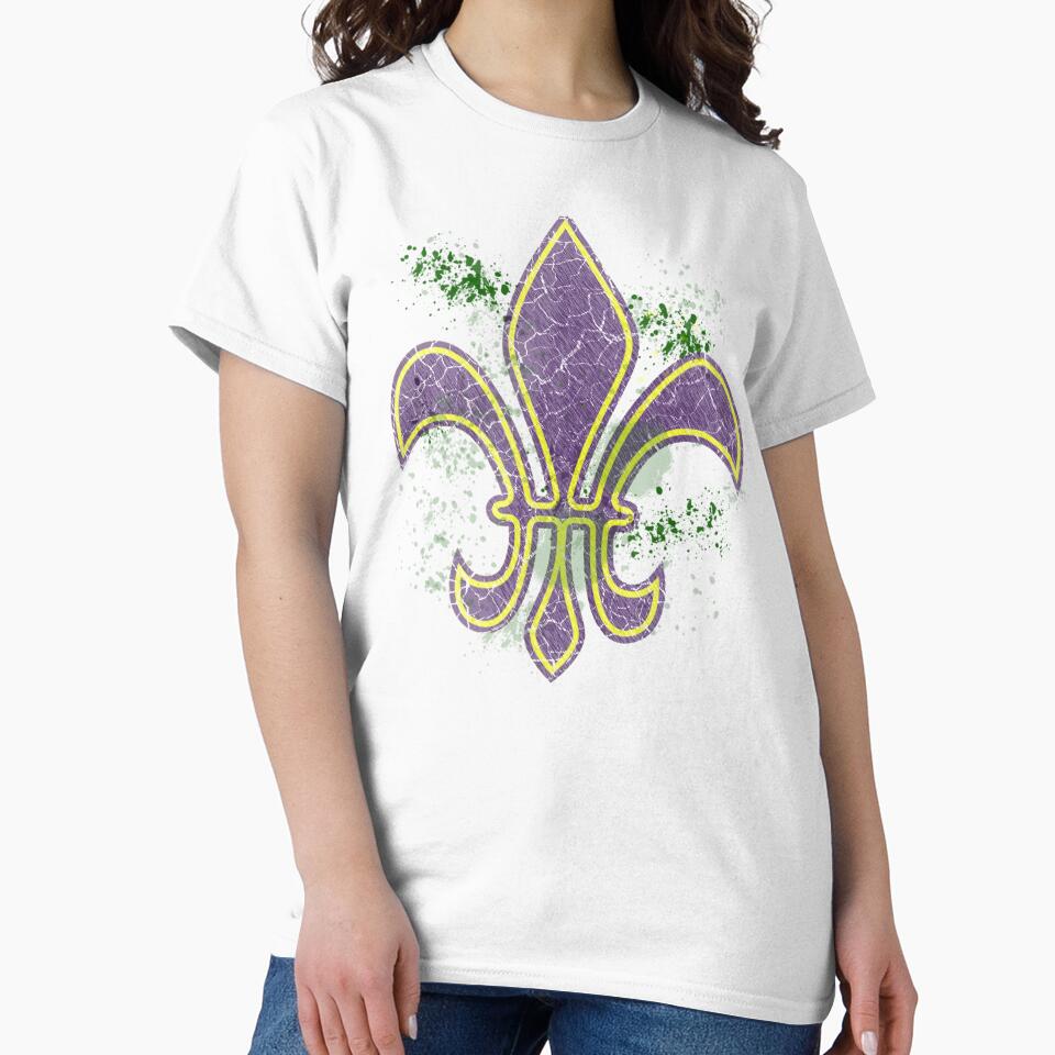 Grunge Mardi Gras fleur-de-lis by HolidayBug
