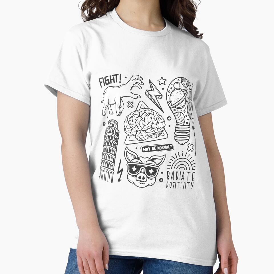 stickers hand drawn doodle by redaaid T-Shirts, Hoodie, Sweatshirt | BlankRebels.com (Image 2)