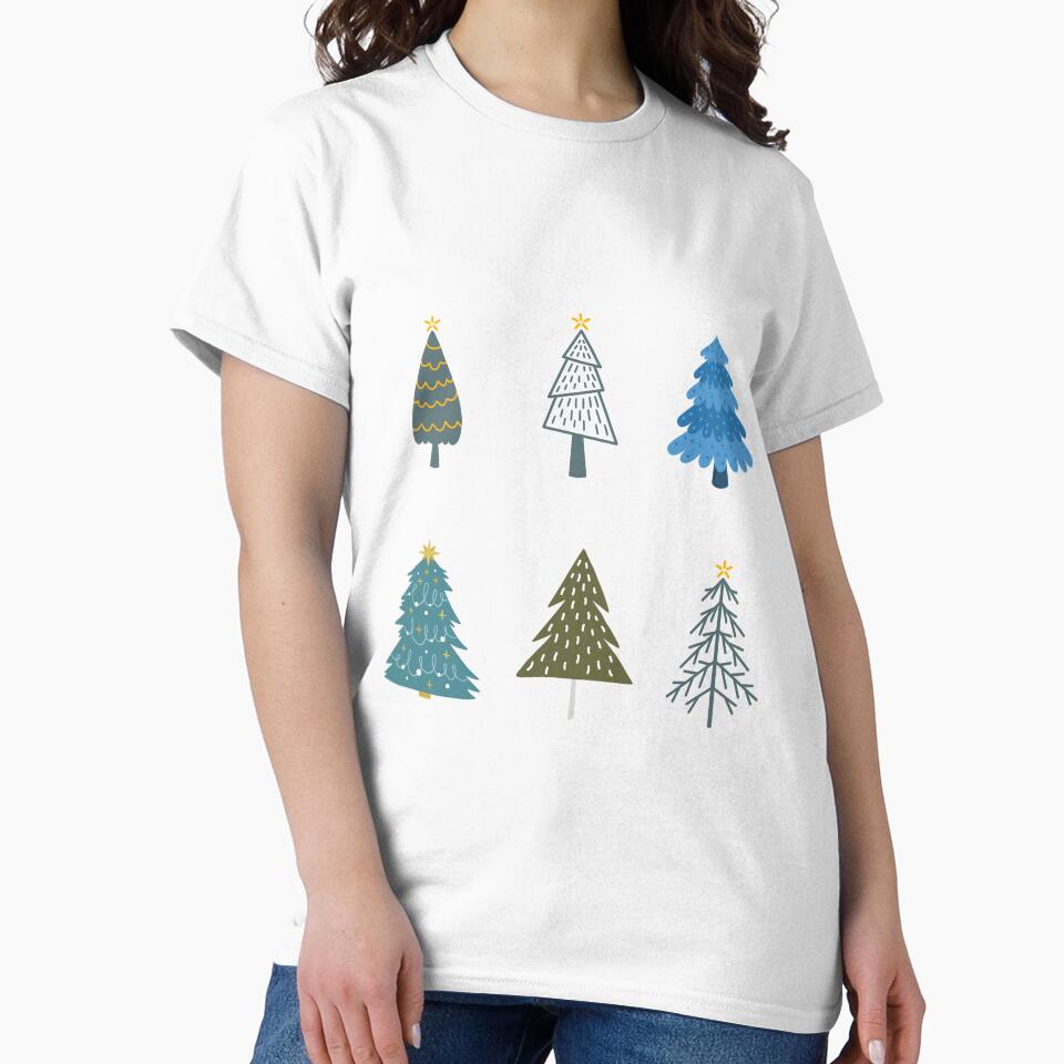 Doodle Christmas trees by OsborneCreek T-Shirts, Hoodie, Sweatshirt | BlankRebels.com (Image 2)