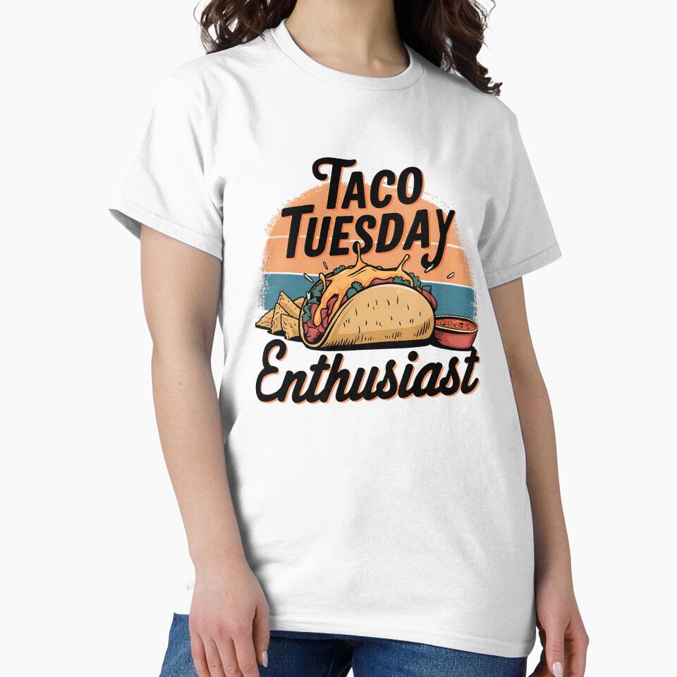 Taco Tuesday Enthusiasts – Fun Foodie Quote by Evolved Ape T-Shirts, Hoodie, Sweatshirt | BlankRebels.com (Image 2)