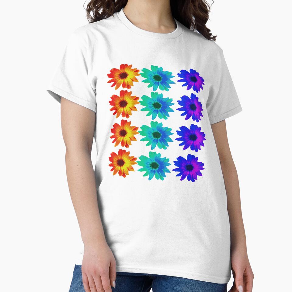 Rainbow of flowers by SleepingFlower T-Shirts, Hoodie, Sweatshirt | BlankRebels.com (Image 2)