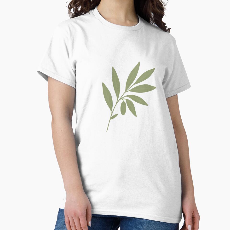 Minimal Olive Branch Botanical Illustration by SunCraftStudio T-Shirts, Hoodie, Sweatshirt | BlankRebels.com (Image 2)