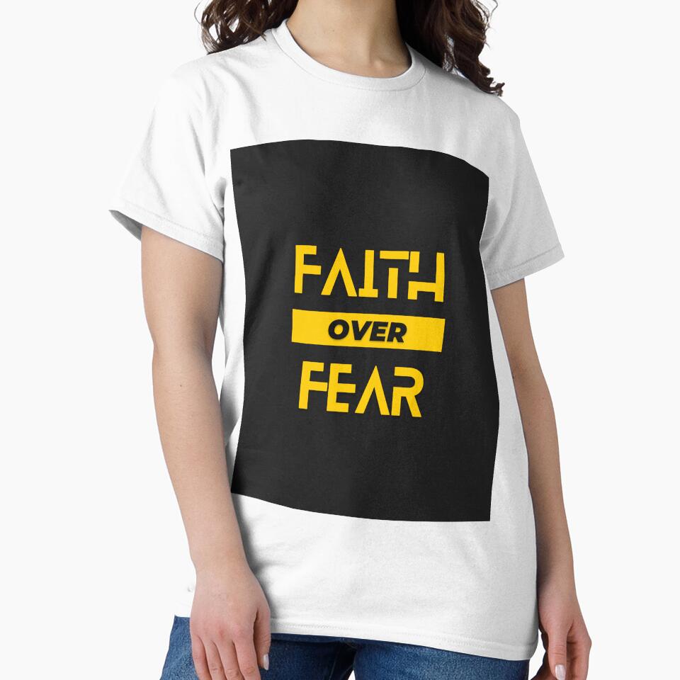 Faith Over Fear - Motivation Quote by Iden-store T-Shirts, Hoodie, Sweatshirt | BlankRebels.com (Image 2)