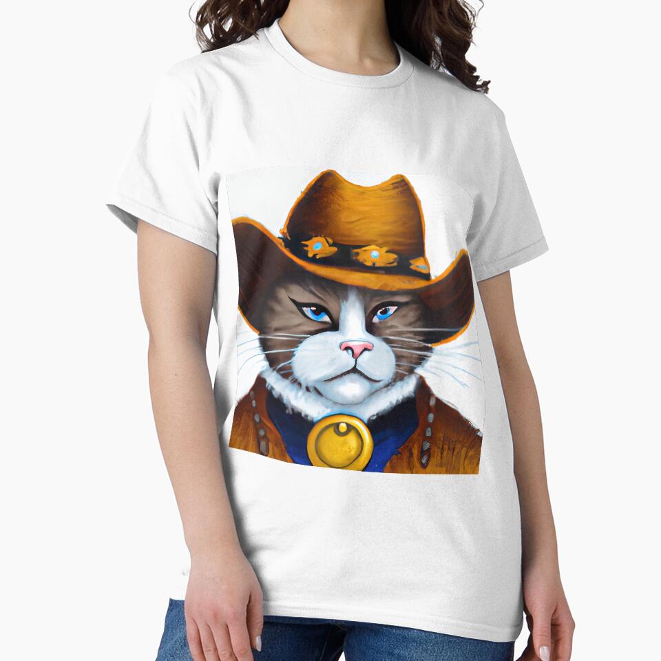 Cowboy cat painting by lalylaura T-Shirts, Hoodie, Sweatshirt | BlankRebels.com (Image 2)