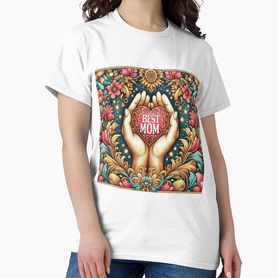 Shining Heart Best Mom Mothers Day Gift by Illuministique T-Shirts, Hoodie, Sweatshirt | BlankRebels.com (Image 2)