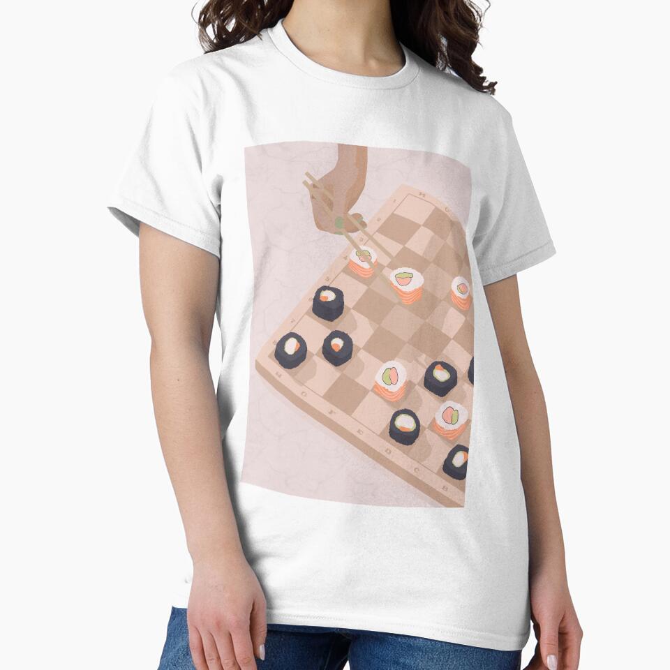 I Don’t Know How To Play Chess, But I Know How To Eat Sushi by Aly Fox T-Shirts, Hoodie, Sweatshirt (Image 2)