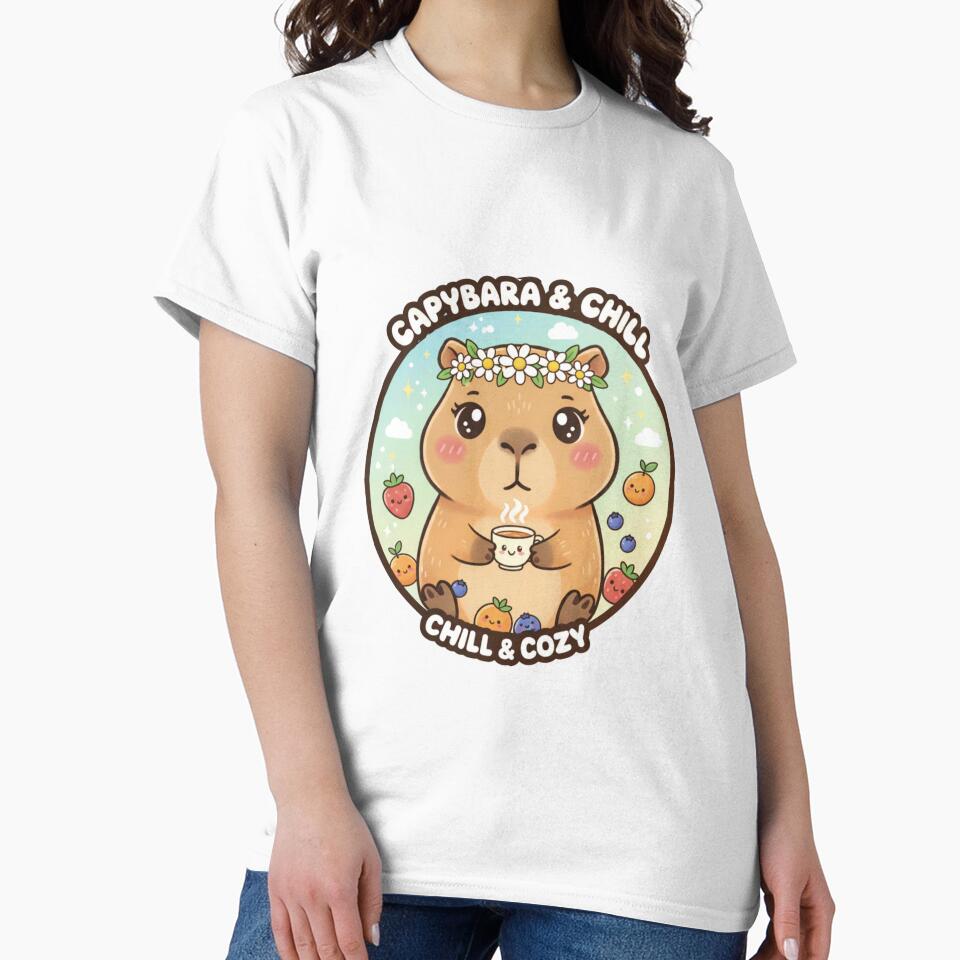 Capybara & Chill – Cute Cozy Capybara T-Shirts, Hoodie, Sweatshirt