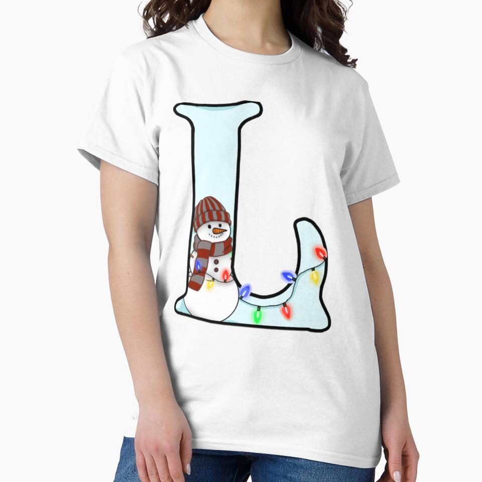 Holiday themed letter L by Artistkhg T-Shirts, Hoodie, Sweatshirt | BlankRebels.com (Image 2)