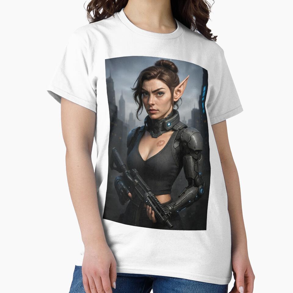 Fortana Valentina cybernetic elf serious rifle by CathryneDelamort T-Shirts, Hoodie, Sweatshirt | BlankRebels.com (Image 2)