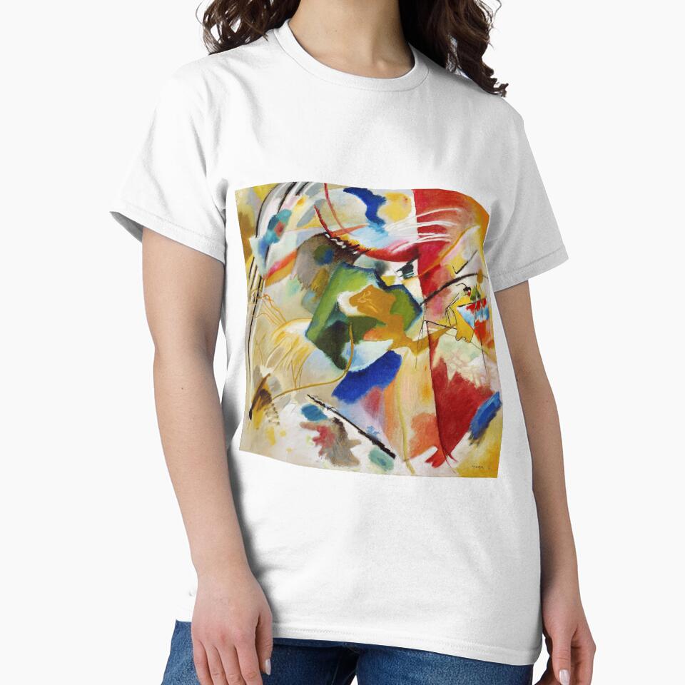 Abstract Painting With Green Center By Wassily Kandinsky by TSLAB T-Shirts, Hoodie, Sweatshirt | BlankRebels.com (Image 2)