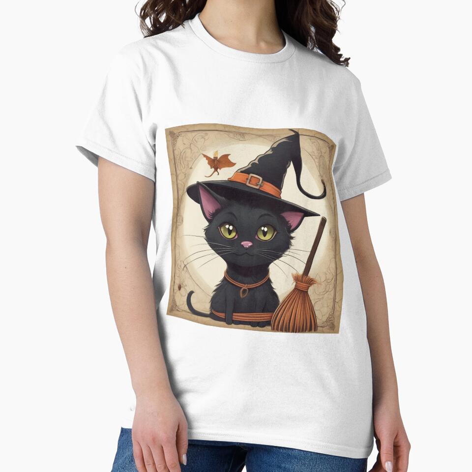 Halloween With Black Cat by BioranFactory T-Shirts, Hoodie, Sweatshirt | BlankRebels.com (Image 2)