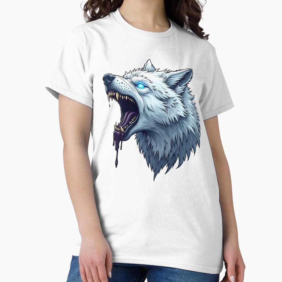 scary wolf by rajdigitalarts T-Shirts, Hoodie, Sweatshirt | BlankRebels.com (Image 2)