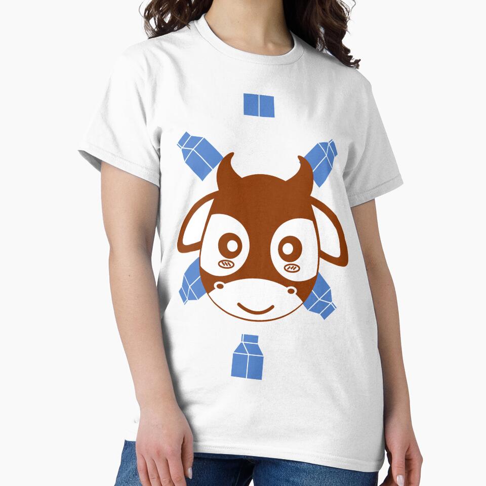 Cute Funny Cow Brown Blue by kyds