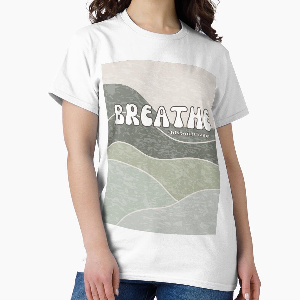 Breathe Mountain Air v4 | @lilsboobthangs by lilsboobthangs T-Shirts, Hoodie, Sweatshirt | BlankRebels.com (Image 2)