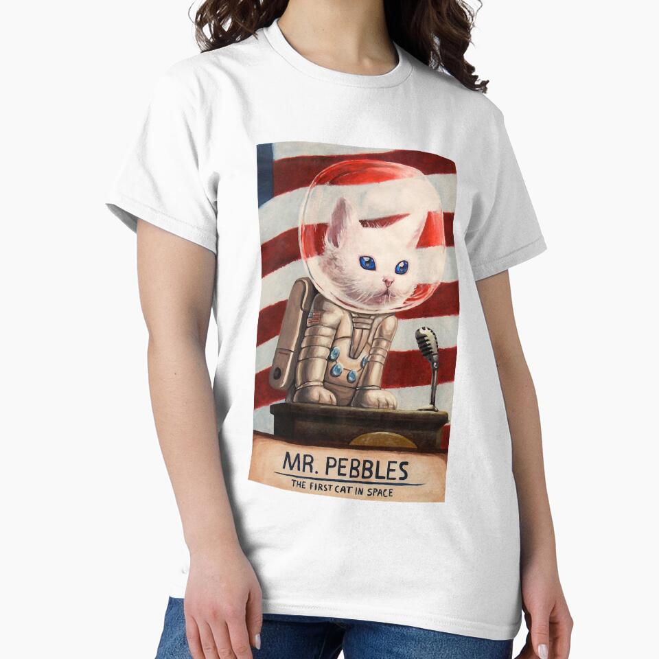 The First Cat In Space by skeierleber4327 T-Shirts, Hoodie, Sweatshirt | BlankRebels.com (Image 2)