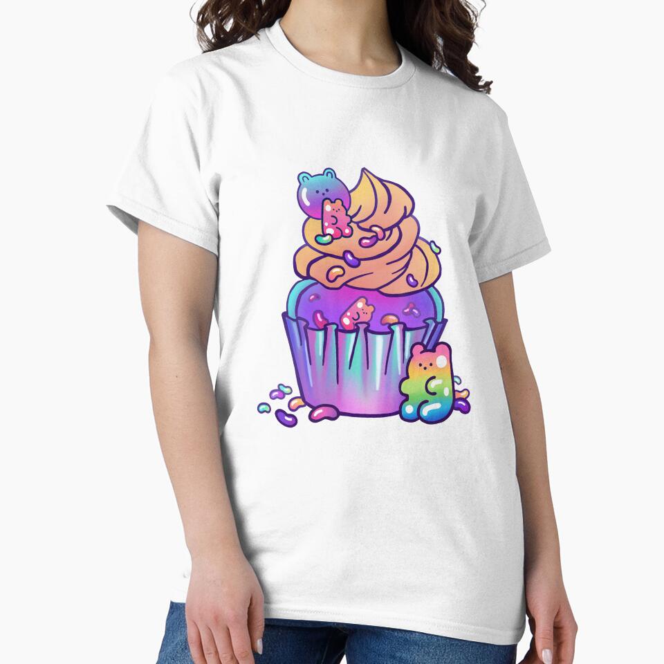 Cute Kawaii Jelly Bear Cupcake by LiquidNeko T-Shirts, Hoodie, Sweatshirt | BlankRebels.com (Image 2)