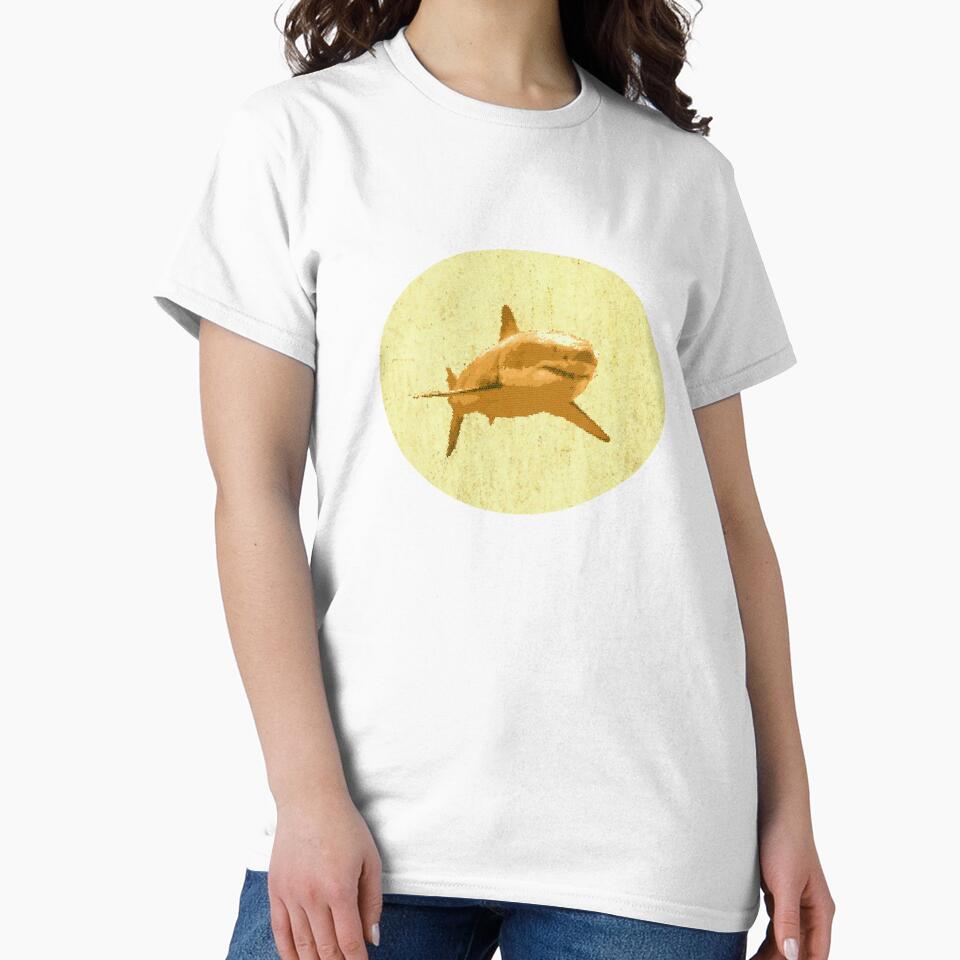 Shark pixel by Coffeemerc117 T-Shirts, Hoodie, Sweatshirt | BlankRebels.com (Image 2)