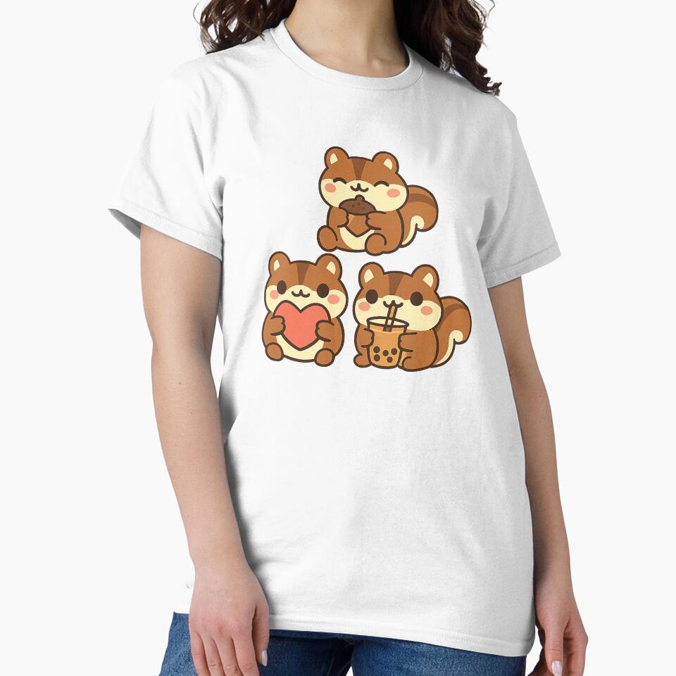 Three squirrels, three atmospheres: matcha, love, and peace. by Ach&Koor T-Shirts, Hoodie, Sweatshirt (Image 2)