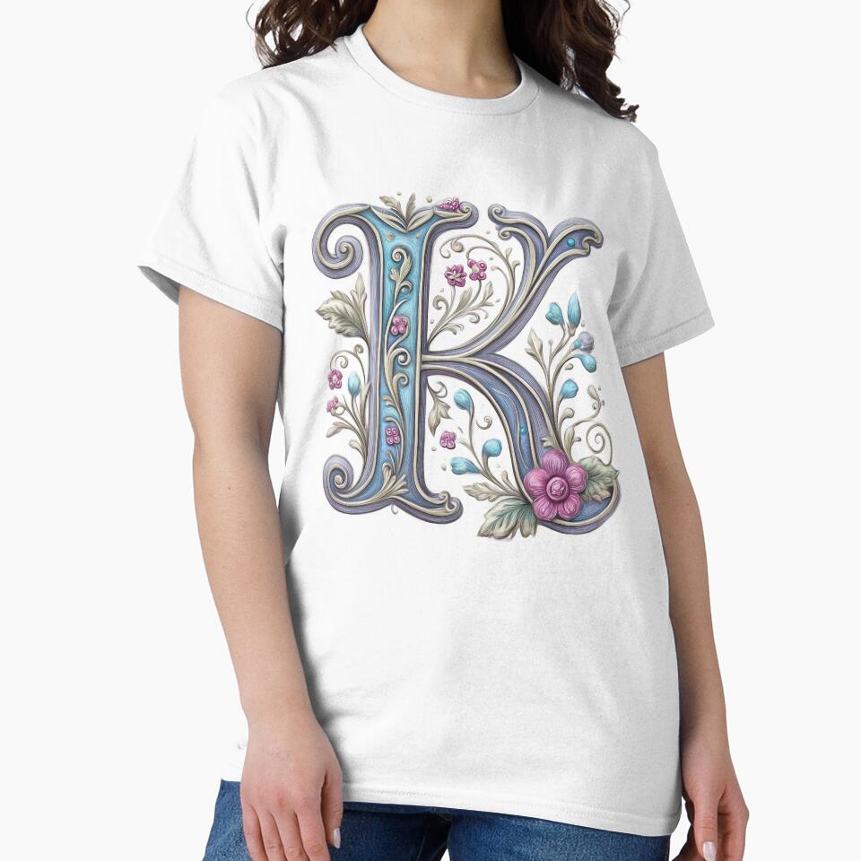Belle Epoque Monogram K by Boddicca T-Shirts, Hoodie, Sweatshirt | BlankRebels.com (Image 2)