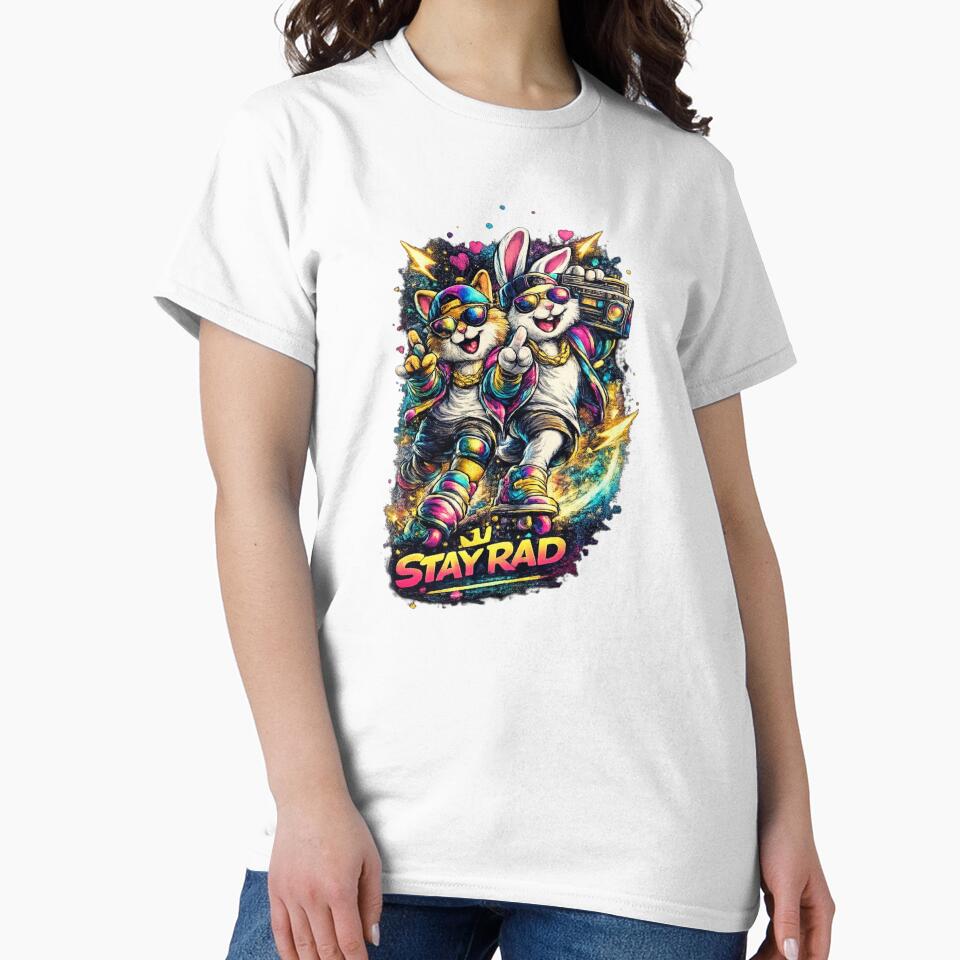 Stay Rad Retro Duo. by Nika Art Studio T-Shirts, Hoodie, Sweatshirt | BlankRebels.com (Image 2)