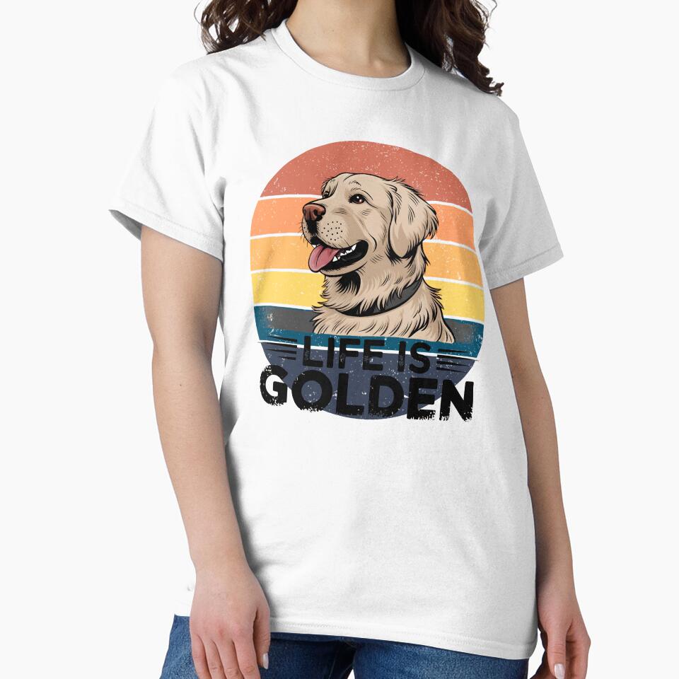 Life Is Golden With a Retriever by Zibis09 T-Shirts, Hoodie, Sweatshirt | BlankRebels.com (Image 2)