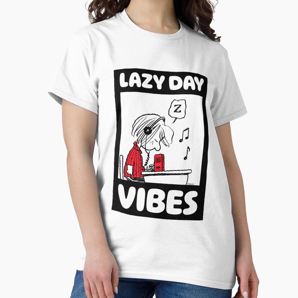 Peanuts Lazy Day Vibes Cartoon Style Artwork by Teresa Kamden