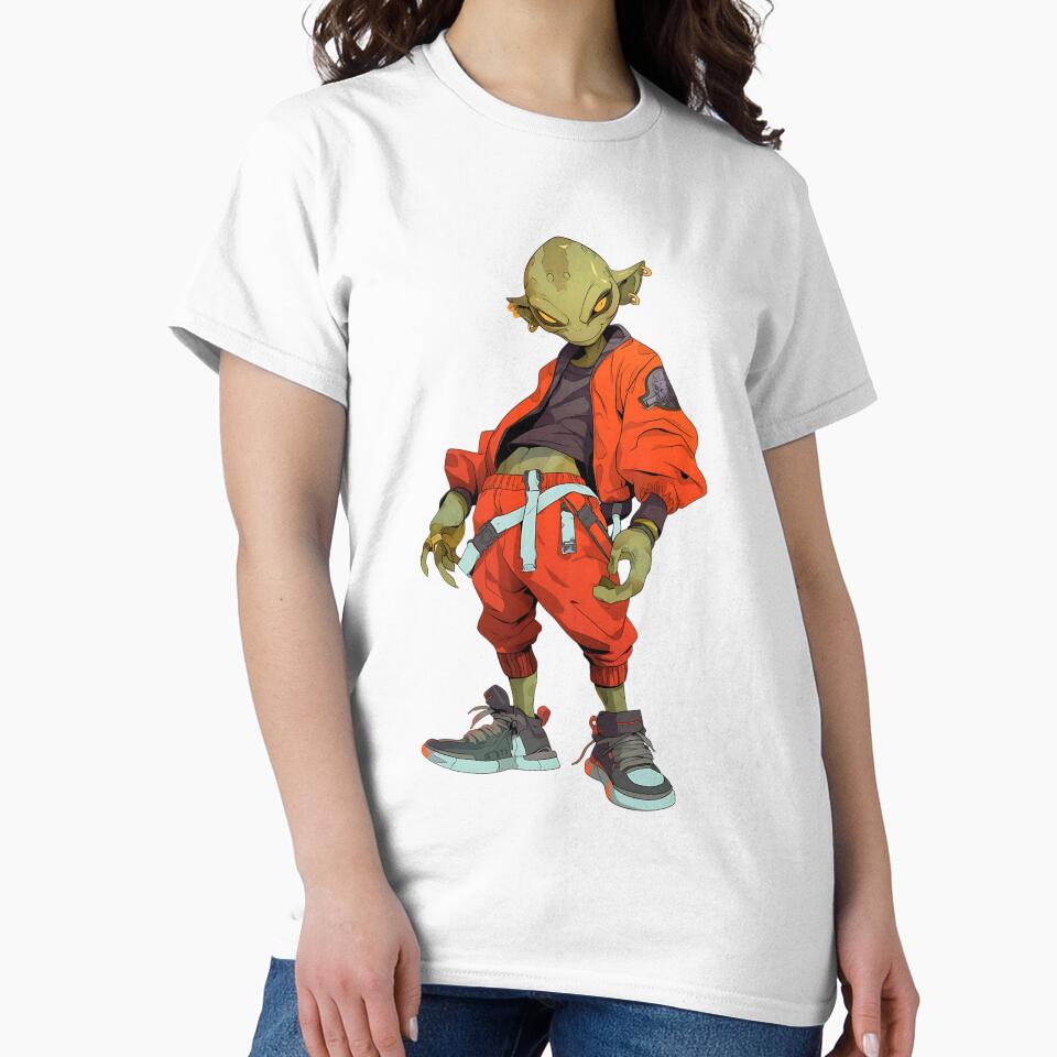 Streetwear Edgy Alien by bapupa T-Shirts, Hoodie, Sweatshirt | BlankRebels.com (Image 2)