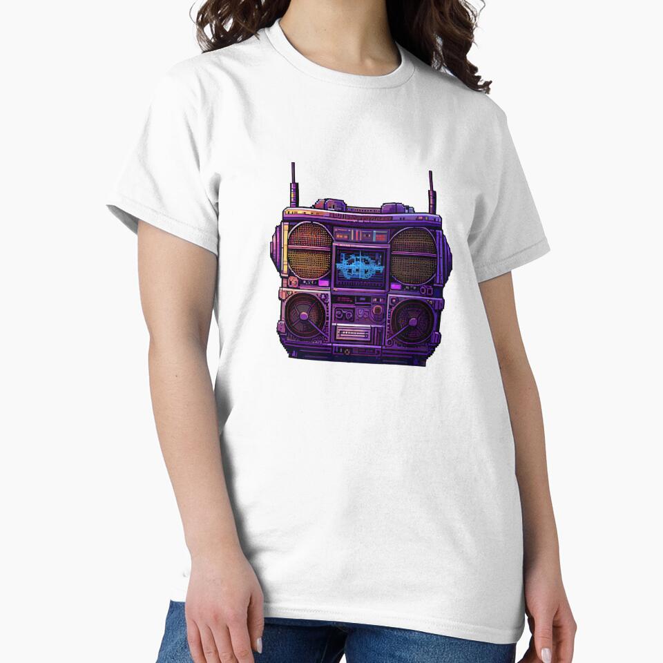 Cyberpunk Retro radio by Pixelarium T-Shirts, Hoodie, Sweatshirt | BlankRebels.com (Image 2)