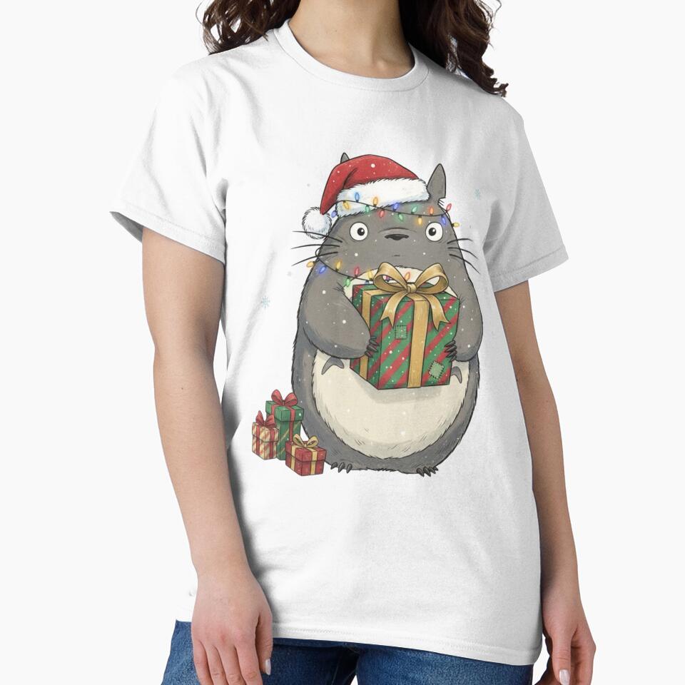 Totoro Christmas by brutaltragedies T-Shirts, Hoodie, Sweatshirt | BlankRebels.com (Image 2)